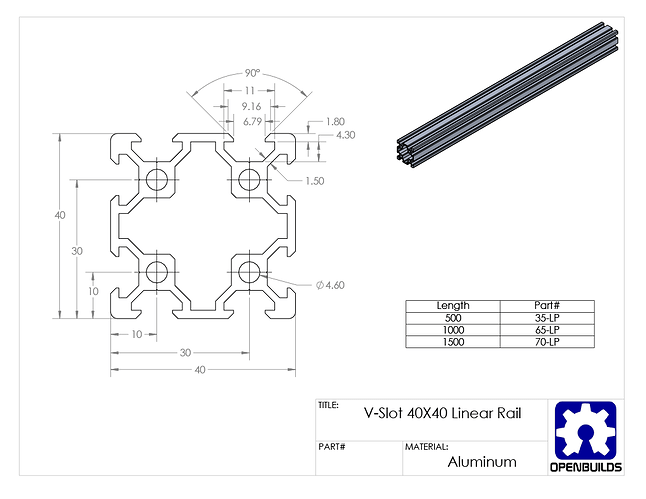 V-Slot 40x40 Linear Rail1024_1
